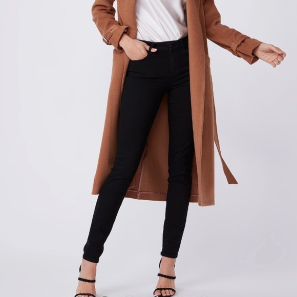 Paige Verdugo Ultra Skinny - Black Shadow Jeans Size 28 made in USA - Picture 3 of 11